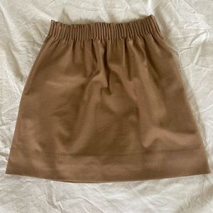 J. Crew Brown Wool Sidewalk Skirt
